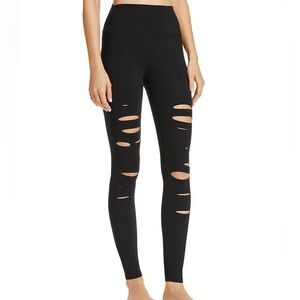 ALO High-Waist Ripped Warrior Leggings